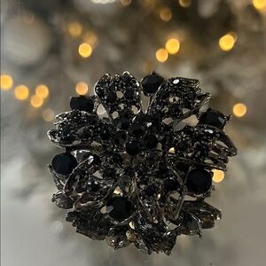 Elegant Black Brooch